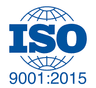 ISO 9001:2015 badge