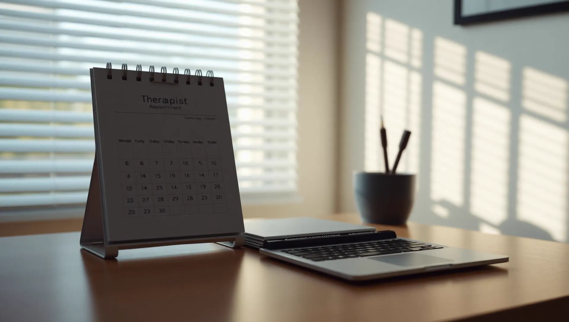 Therapist organizing a practice