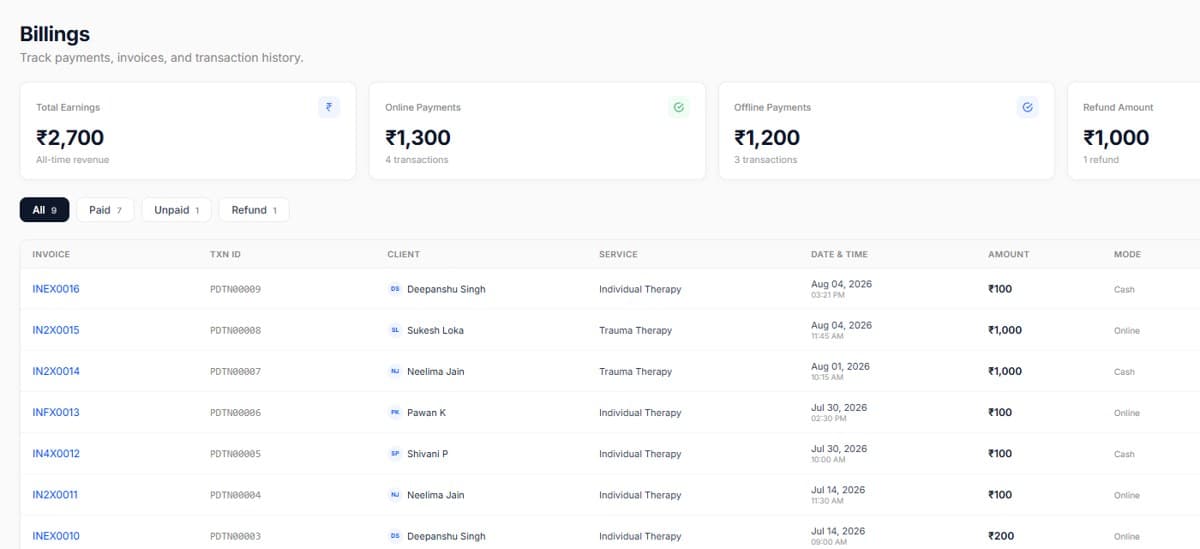 GST invoices and collecting payments